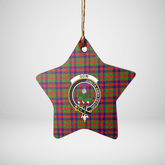 Clan Gow of Skeoch Tartan Crest Star Ceramic Ornament SR95 Gow of Skeoch Tartan Tartan Christmas